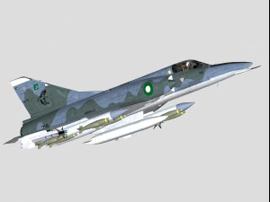 Esquema Dassault Mirage 5 Paquist&atilde;o Modelo 3D