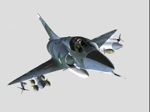 Esquema Dassault Mirage 5 Paquist&atilde;o Modelo 3D