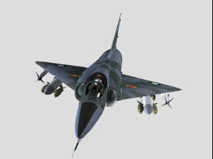 Esquema Dassault Mirage 5 Paquist&atilde;o Modelo 3D