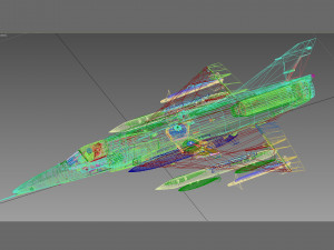 Dassault Mirage 5 Pakistan scheme Model 3D