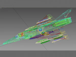 Esquema Dassault Mirage 5 Paquist&atilde;o Modelo 3D