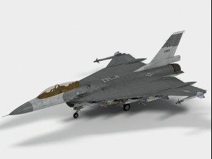 General Dynamics F-16 XL 3D मॉडल