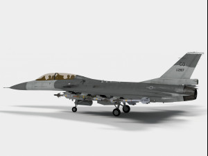 General Dynamics F-16 XL 3D मॉडल