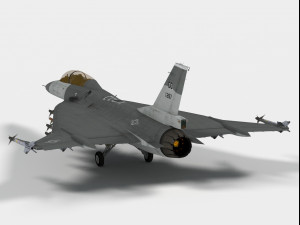 General Dynamics F-16 XL 3D मॉडल