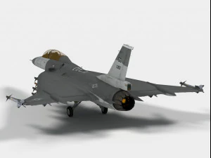 General Dynamics F-16 XL 3D Model