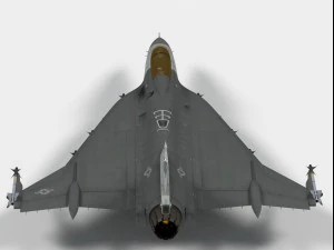 General Dynamics F-16 XL 3D Model