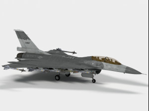 General Dynamics F-16 XL 3D मॉडल