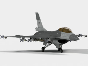 General Dynamics F-16 XL 3D मॉडल