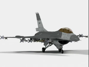 General Dynamics F-16 XL 3D Model