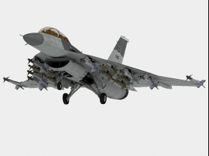 General Dynamics F-16 XL 3D मॉडल