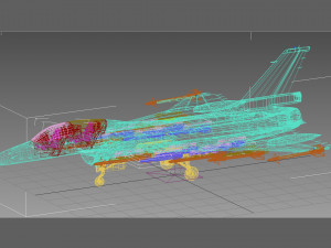 General Dynamics F-16 XL 3D मॉडल