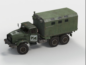 Zil-4334 Wagon Modello 3D