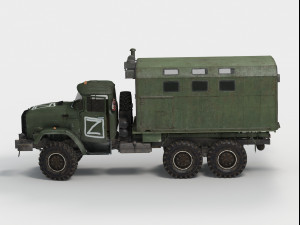 Zil-4334 Wagon Modello 3D