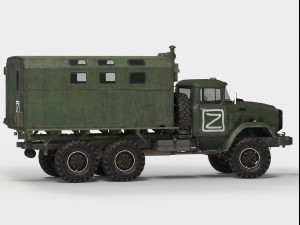Zil-4334 Wagon Modello 3D