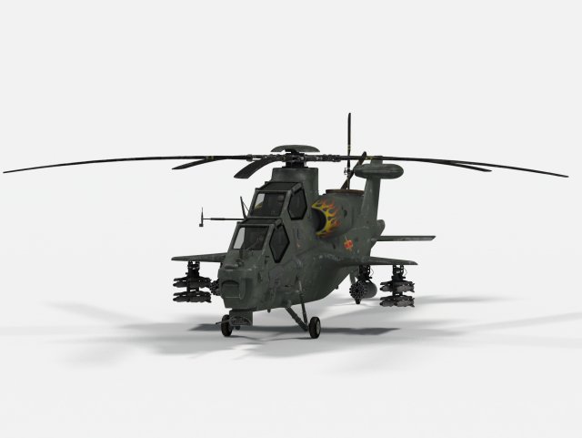 CAI Z-10 3D 모델 .c4d .max .obj .3ds .fbx .stl .blend 
