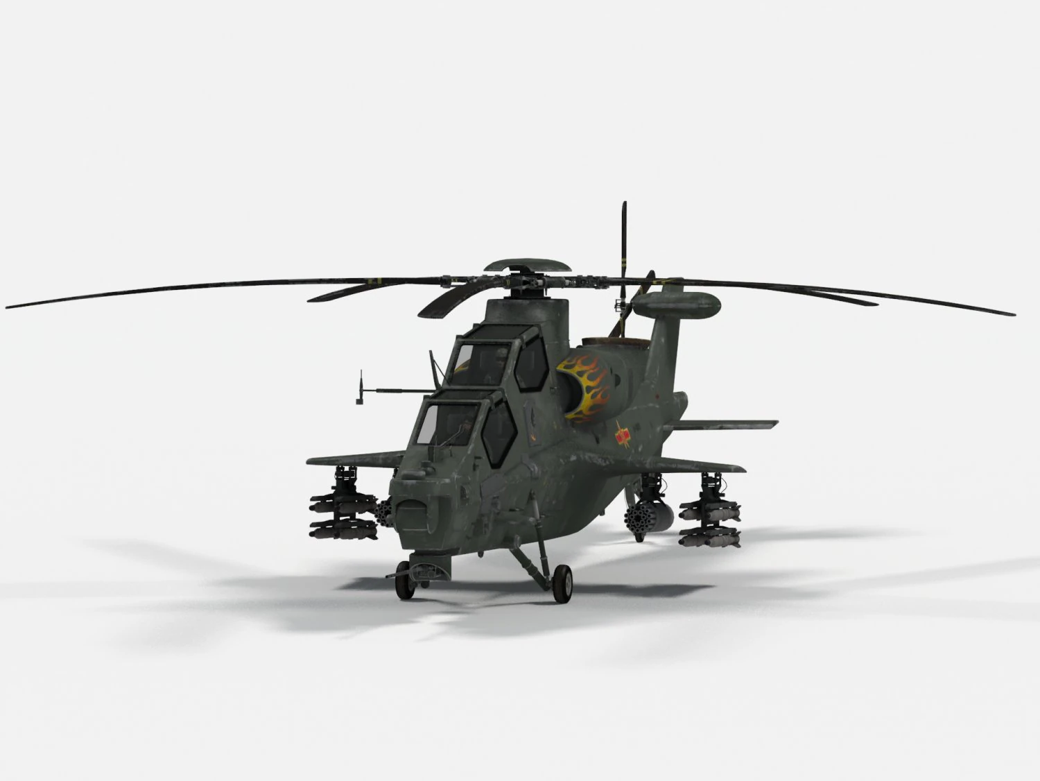 CAI Z-10 3D Model .c4d .max .obj .3ds .fbx .stl .blend 