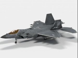 KAI KF-21 Boramae Korean version 3D Model