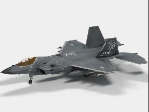 KAI KF-21 Boramae versione coreana Modello 3D