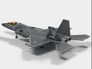 KAI KF-21 Boramae Korean version 3D Model