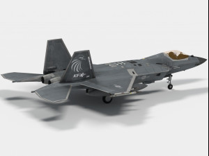 KAI KF-21 Boramae Korean version 3D Model