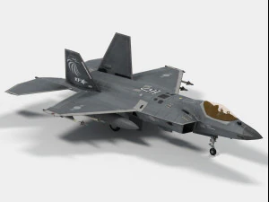 KAI KF-21 Boramae versione coreana Modello 3D