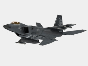 KAI KF-21 Boramae Korean version 3D Model