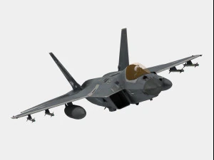 KAI KF-21 Boramae versione coreana Modello 3D