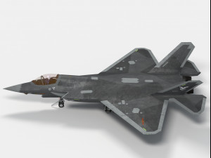 Shenyang J-31 J-35 Gyrfalcon Modello 3D