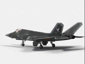 Shenyang J-31 J-35 Gyrfalcon Modello 3D
