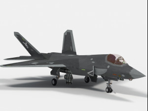 Shenyang J-31 J-35 Gyrfalcon Modello 3D
