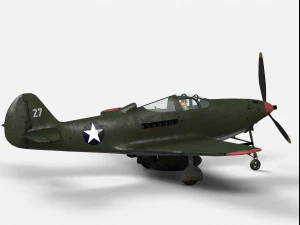 Bell P-39 Airacobra 3D Model