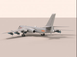 Xian H-6K 3D Модель