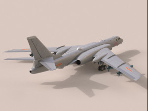 Xian H-6K 3D Модель