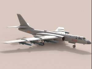 Xian H-6K 3D Модель