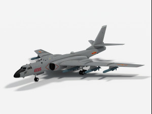 Xian H-6K 3D Модель