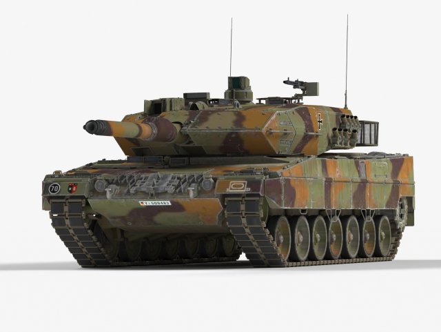 Leopard 2A5 3D Model .c4d .max .obj .3ds .fbx .lwo .lw .lws