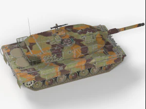 Leopardo 2A5 Modelo 3D