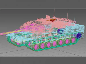 Leopardo 2A5 Modelo 3D