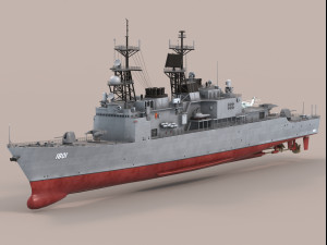 Kee Lung Kidd Class Destroyer 3D Model