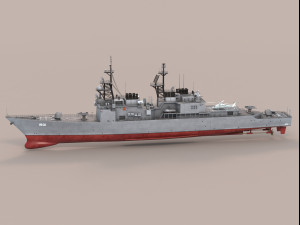 Kee Lung Kidd Class Destroyer 3D Model