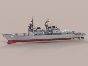 Kee Lung Kidd Class Destroyer 3D Model
