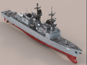 Kee Lung Kidd Class Destroyer 3D Model