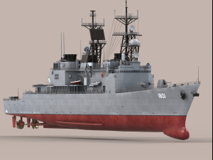 Kee Lung Kidd Class Destroyer 3D Model