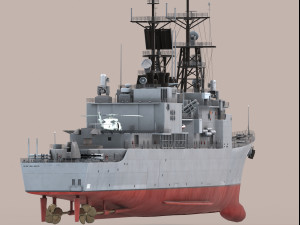 Kee Lung Kidd Class Destroyer 3D Model