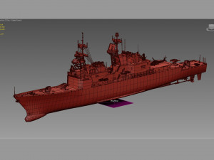 Kee Lung Kidd Class Destroyer 3D Model