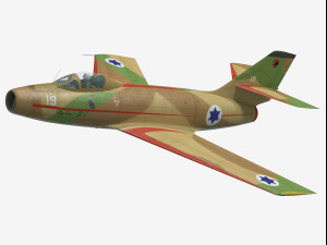 Dassault MD452 Mystere II 3D Модель
