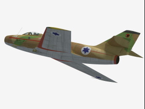 Dassault MD452 Mystere II 3D Модель