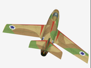 Dassault MD452 Mystere II 3D Модель