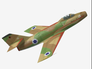 Dassault MD452 Mystere II 3D Модель