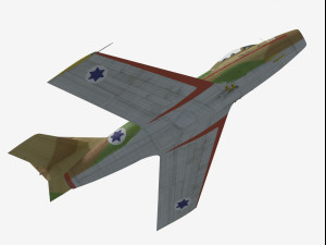 Dassault MD452 Mystere II 3D Модель
